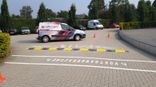 Kunststof verkeersdrempel 20km/h - middenelement 500x430x50mm geel/zwart