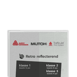 Strokenbord laag haaks omgezet reflecterend + eigen opdruk/ontwerp