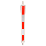 Baken Sb250 2c rood wit (dubbelzijdig reflecterend klasse 3)