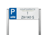 Parkeerplaatsbord type TS - met logo en/of eigen ontwerp - reflecterend
