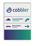 Verkeersbord DOR rechthoek 4:3 reflecterend + eigen opdruk