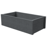 Jardinière rectangulaire Rotterdam – Plastique 100% recyclé