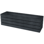 Jardinière rectangulaire Agora – Plastique 100% recyclé