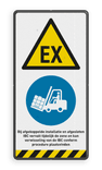Verkeersbord DOR rechthoek 2:1 reflecterend +  eigen ontwerp/opdruk