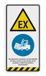 Verkeersbord DOR rechthoek 2:1 reflecterend +  eigen ontwerp/opdruk