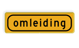 Omleidingsbord - T101 - omleiding - Werk in uitvoering