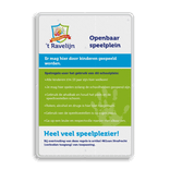 Verkeersbord DOR rechthoek 3:2 reflecterend + eigen ontwerp/opdruk
