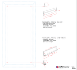 Montageset blind vlakke wand - Huisregelbord ProRail / NS Stations