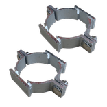 Kit de 2 supports recto-verso pour poteau rond - plusieurs dimensions