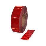 Bande réfléchissante rouge ECE 104 pour camion - 50 mm - rouleau de 12,5 ou 50 mètres