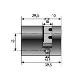 RVS afzetpaal Ø76-102mm - 900mm boven de grond - uitneembaar