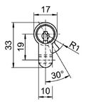 Borne amovible en acier inoxydable Ø76 à Ø102 mm