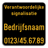 Werfbord - Verantwoordelijke signalisatie