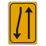 Omleidingsbord WIU T02-2r geel/zwart