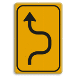 Omleidingsbord WIU T05-1r geel/zwart