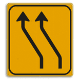 Omleidingsbord WIU T04-2l geel/zwart