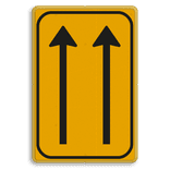 Omleidingsbord WIU L07-2-01t geel/zwart