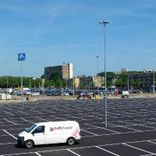 KUBUS bord 4-zijdig met parkeerplaats + montagebeugels - reflecterend
