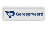 Verkeersbord DOR rechthoek 3:1 reflecterend + eigen opdruk