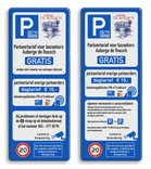 Parkeer- informatiebord rechthoek 5:2  full-colour opdruk