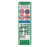 Verkeersbord DOR rechthoek 4:1 reflecterend + eigen ontwerp/opdruk