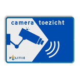 Verkeersbord cameratoezicht in huisstijl - BP03a