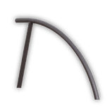 Fahrradbügel Stahl Ø48 mm 1400x850 mm anthrazitgrau