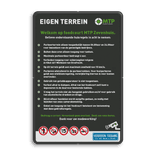 Toegangsbord Landgoed of Natuurgebied + eigen tekst full-colour