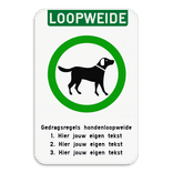 Informatiebord - Hondenloopweide