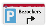Verkeersbord DOR rechthoek 2:1 reflecterend +  eigen ontwerp/opdruk