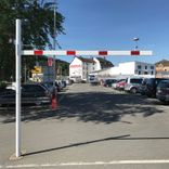 Limiteur de hauteur variable 1,8 - 2,8 mètres - Horizontal et rotatif en une pièce - Montage dans le sol