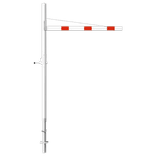Limiteur de hauteur variable 1,8 - 2,8 mètres - Horizontal et rotatif en une pièce - Montage dans le sol