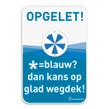 ICE ALERT Informatiebord 400x600mm - waarschuwing voor ijzel & gladheid