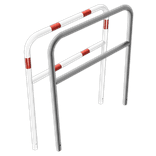 Barrière de guidage en acier avec barre centrale à sceller – 1000 x 1200 mm