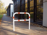 Barrière de guidage en acier - avec barre centrale - 1500x1000mm - montage au sol