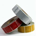 Contourmarkering rood - 50x50mm stickers - op rol 12,5 of 50 meter