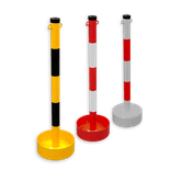 Poteau de guidage mobile Ø60 mm avec pied rond ouvert Ø300 mm