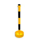 Poteau de guidage mobile Ø60 mm avec pied rond ouvert Ø300 mm
