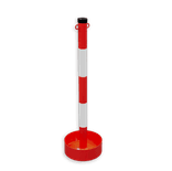 Poteau de guidage mobile Ø60 mm avec pied rond ouvert Ø300 mm