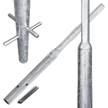 Flespaal staal - 2200mm boven de grond