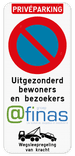 Parkeerverbod Privéparking - E1 - Wegsleepregeling - Eigen logo