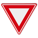 Verkeersbord RVV B06 - Voorrangskruising - verleen voorrang