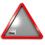 Verkeersbord - waarschuwing overstekende ezels - reflecterend