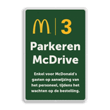 Informatiebord 2-3 McDonald's - wachten op bestelling