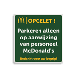 Informatiebord 1-1 McDonald's - Tekstbord