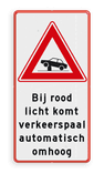 Verkeersbord RVV J39 met tekst