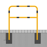 Barrière de protection Ø60mm avec tube intermédiaire