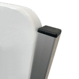 Panneau d'information pour parking - Poteaux en aluminium brossé + conception personnalisée