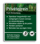Verkeersbord DOR rechthoek 4:3 reflecterend + eigen opdruk