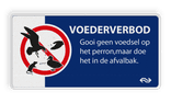 Verbodsbord Voederverbod - NS